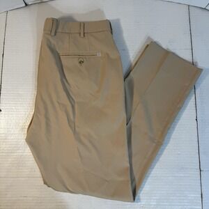 Peter Millar Pants Mens 34x29  Beige Raleigh Performance Golf Trousers ME0EB77FB